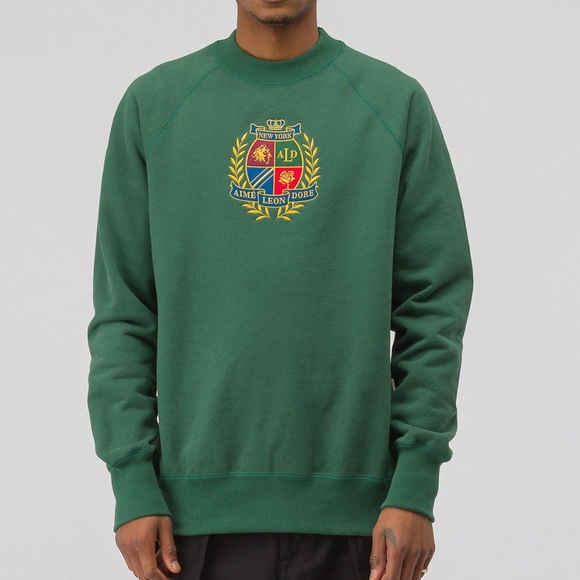 aime leon dore crest crewneck